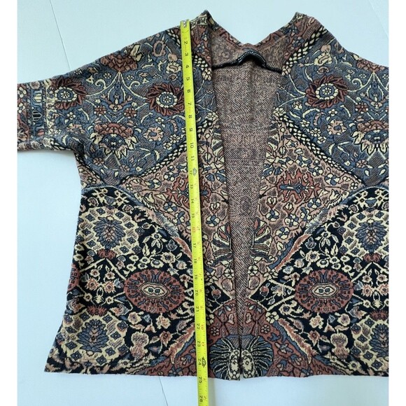 Peruvian Connection Boho Tapestry Kimono Jacket S | 100% Pima Cotton - Picture 6 of 15